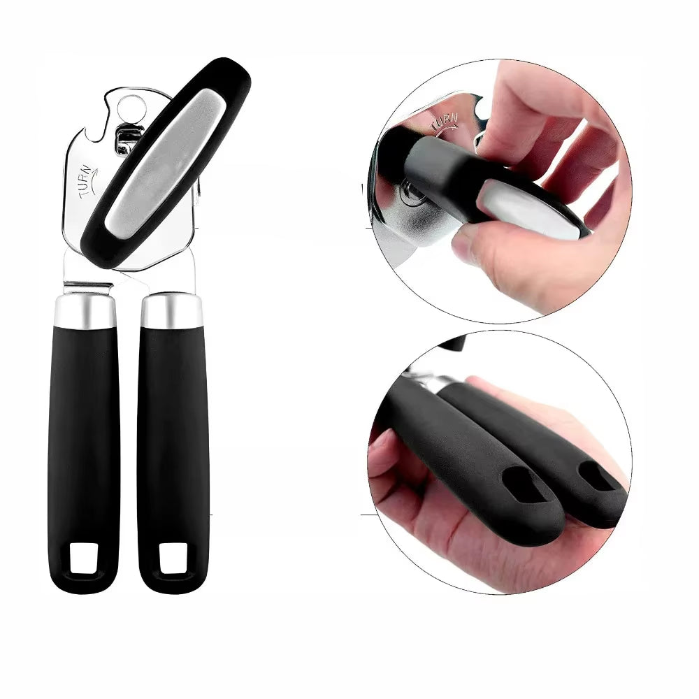 Professional Can Openers Multifunctional Bottle Opener Stainless Steel Manual Beer Corkscrew Kitchen Gadgets Wine Accessories