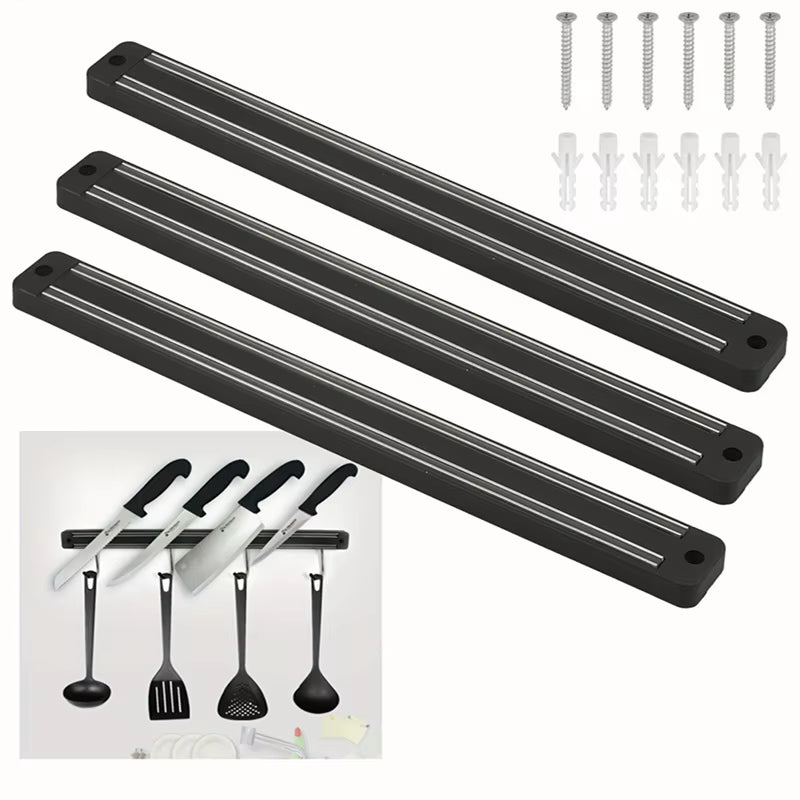 A Magnetic Wall Mounted Knife Holder, Storage Rack for Kitchen Utensils, Warehouse Tools, and Kitchen Small Tools